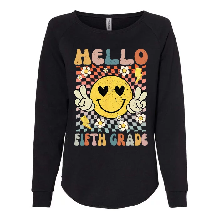 Hello 5th Grade Back To School Fifth Grade Teacher Student Womens California Wash Sweatshirt