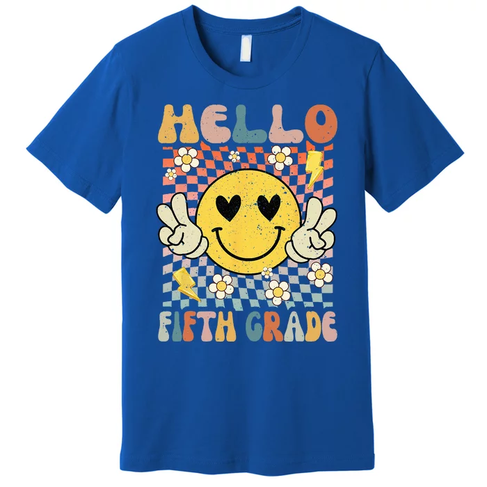 Hello 5th Grade Back To School Fifth Grade Teacher Student Premium T-Shirt