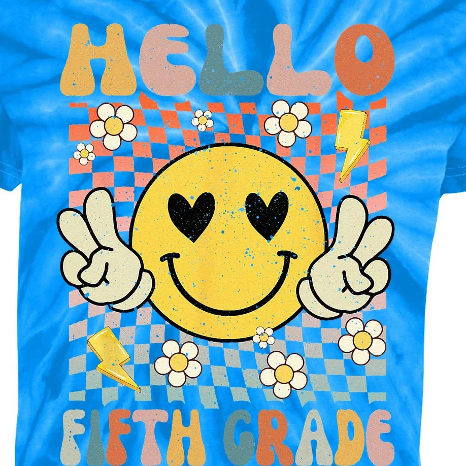 Hello 5th Grade Back To School Fifth Grade Teacher Student Kids Tie-Dye T-Shirt