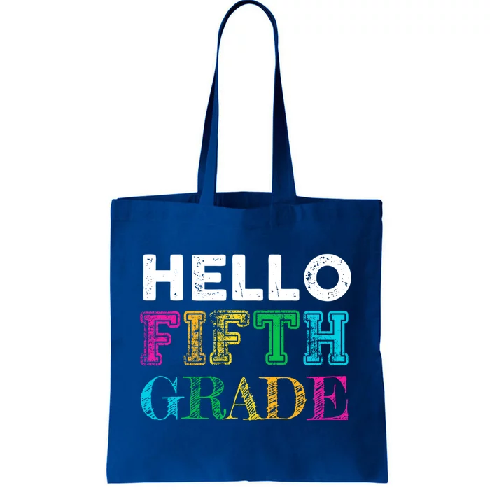 Hello 5Th Grade Teacher Back To School Gift Fifth Gift Cute Gift Tote Bag