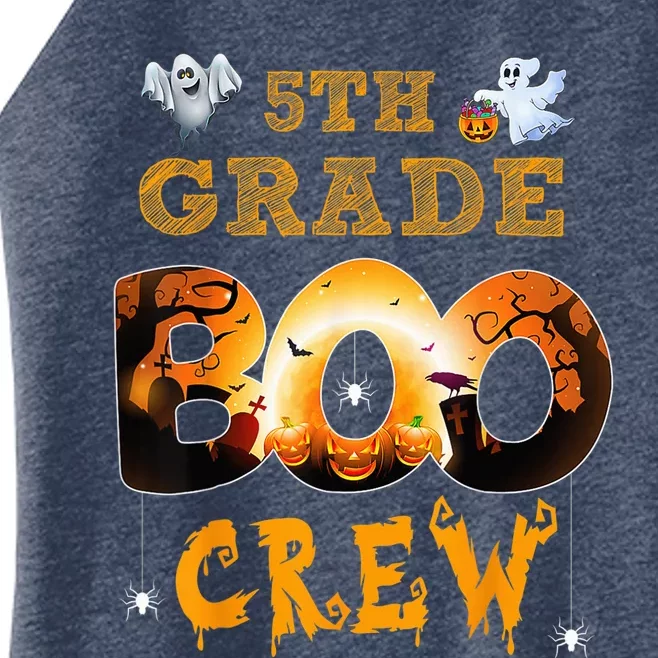 Halloween 5th grade Boo Crew Teacher halloween  wo kid Women’s Perfect Tri Rocker Tank