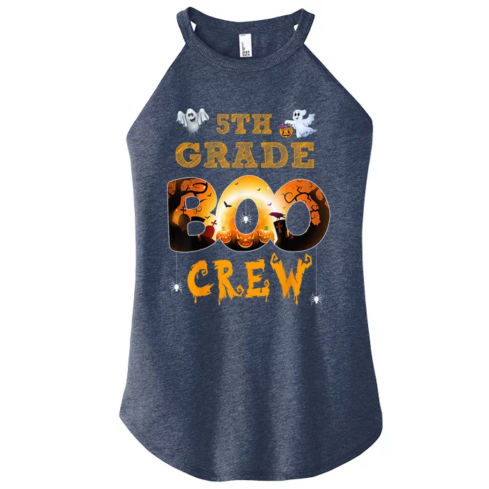 Halloween 5th grade Boo Crew Teacher halloween  wo kid Women’s Perfect Tri Rocker Tank