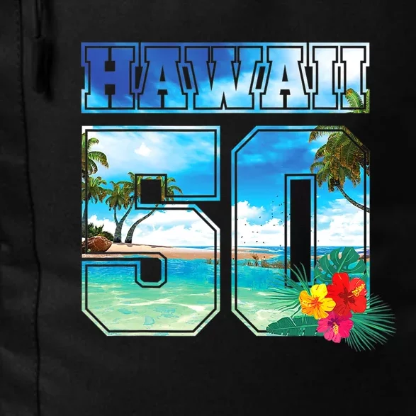 Hawaii 50th State Hawaii Hibiscus 50 Daily Commute Backpack