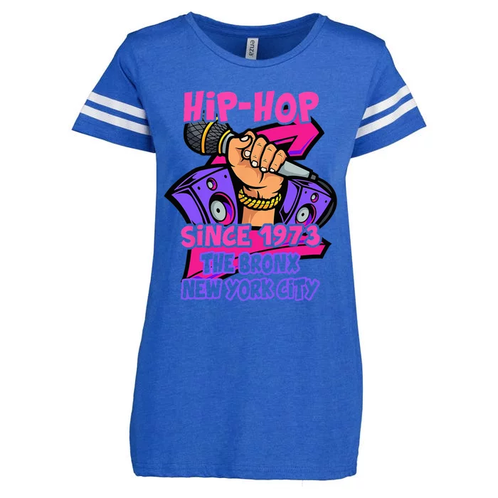 HIPHOP 50 YEARS OLD SINCE 1973 THE BRONX NEW YORK CITY Enza Ladies Jersey Football T-Shirt