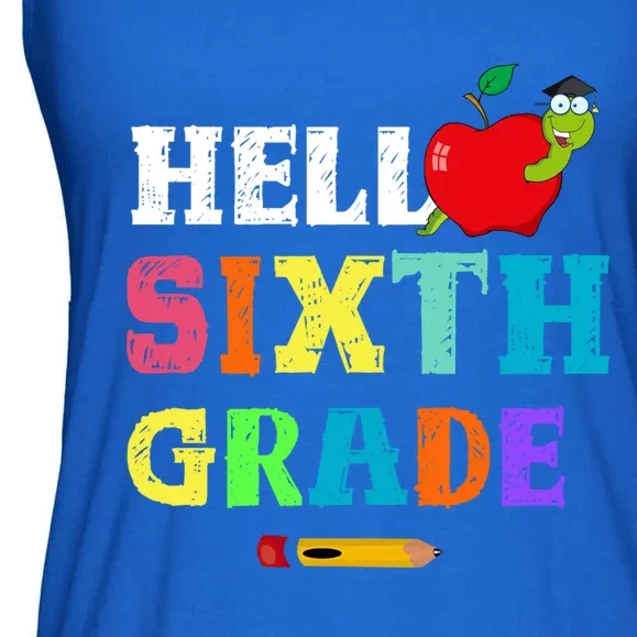 Hello 6Th Sixth Grade Cute Gift Funny 6Th Sixth Grade Back To Gift Ladies Essential Flowy Tank