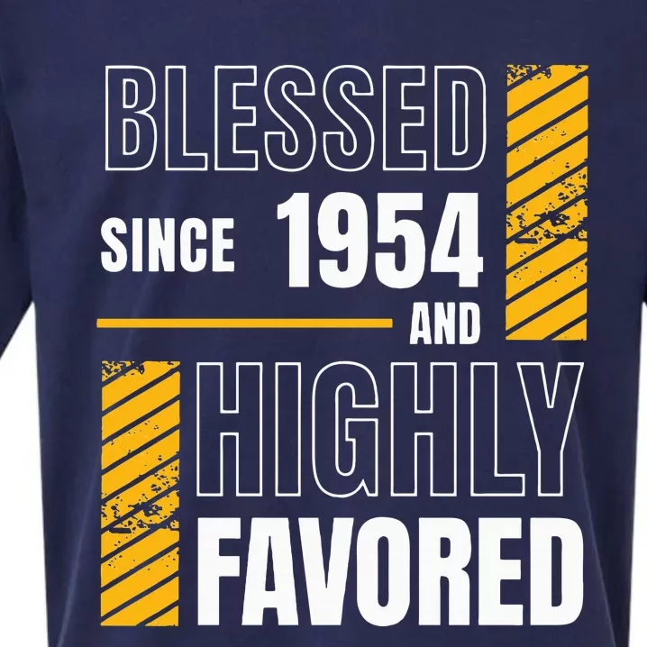 Happy 70th Birthday Blessed Football Fan Sueded Cloud Jersey T-Shirt