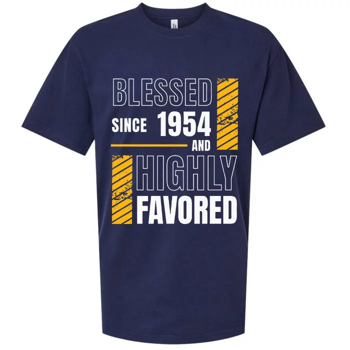 Happy 70th Birthday Blessed Football Fan Sueded Cloud Jersey T-Shirt