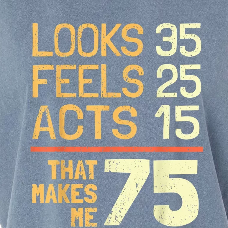 Hilarious 75th Birthday Present Idea I 75 Years Garment-Dyed Women's Muscle Tee