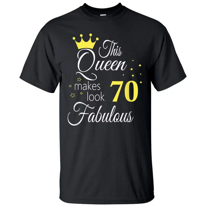 Happy 70th Birthday 70 Years old - best Ager good Age Queen Tall T-Shirt