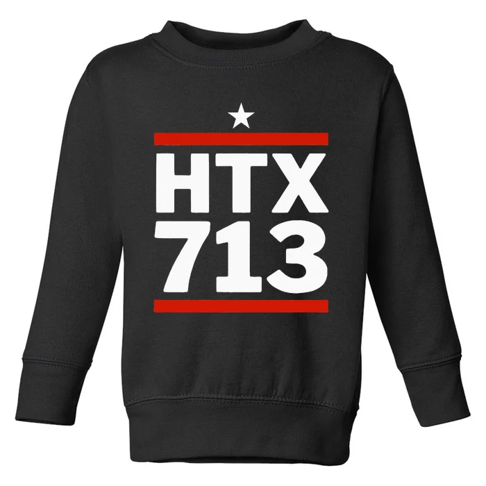 Htx 713 Houston Texas Htown Toddler Sweatshirt