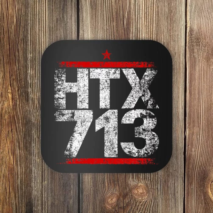 Htx 713 Houston Strong Htown Distressed Vibe Houston Texas Coaster