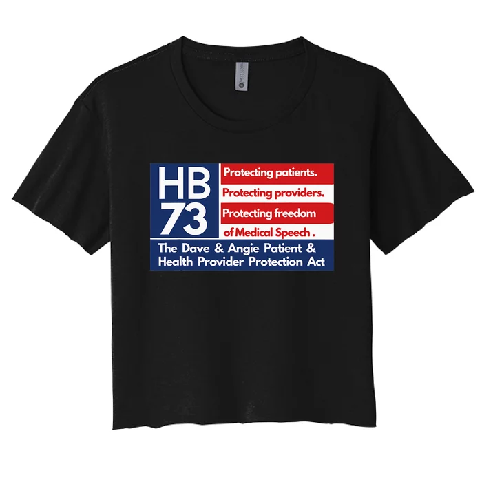 HB 73 Protecting Patients Women's Crop Top Tee