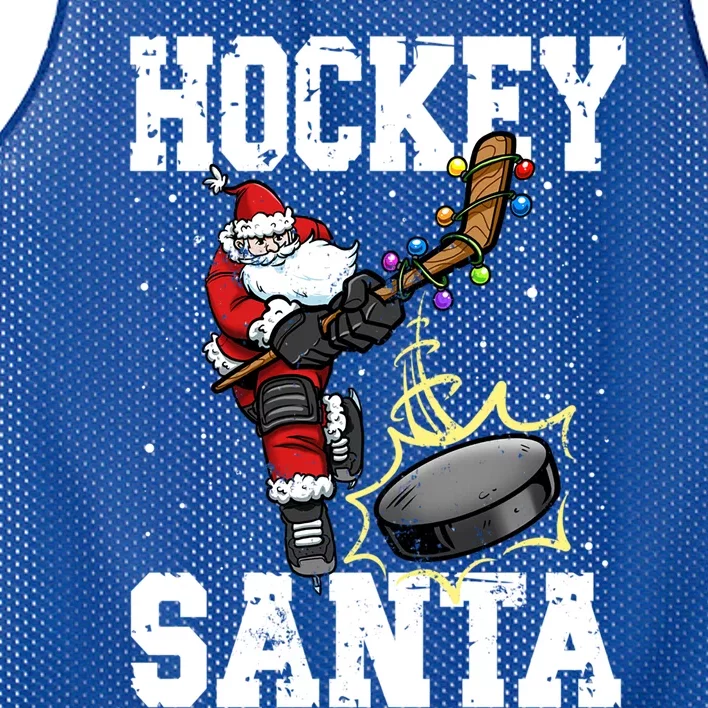 Hockey 812 Santa Hockey Player Christmas Cool Gift Mesh Reversible Basketball Jersey Tank