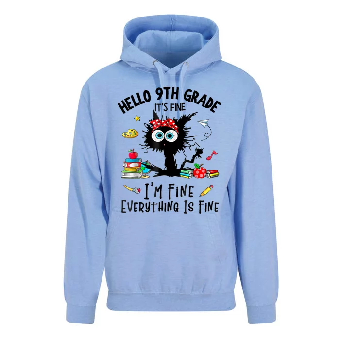 Hello 9th Grade TS.hirt Funny Ninth 9Grade Back To School Unisex Surf Hoodie