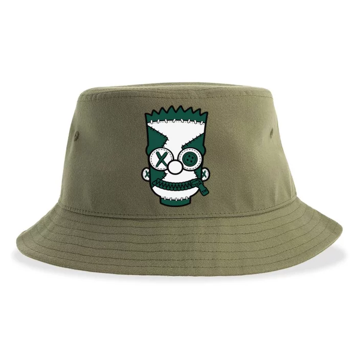 Hiphop 90s Streetwear Matching Oxidized Green 4s Sustainable Bucket Hat