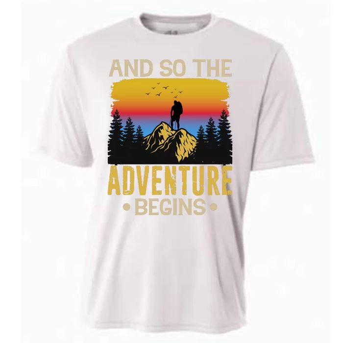 Hiking Adventures And So The Adventure Begins Cooling Performance Crew T-Shirt