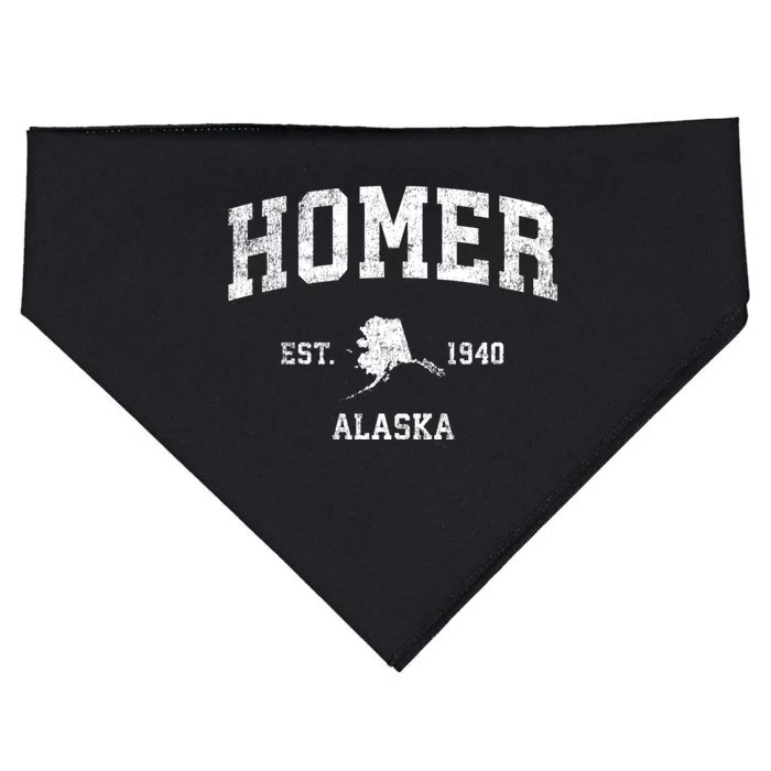 Homer Alaska Ak Vintage Sports USA-Made Doggie Bandana