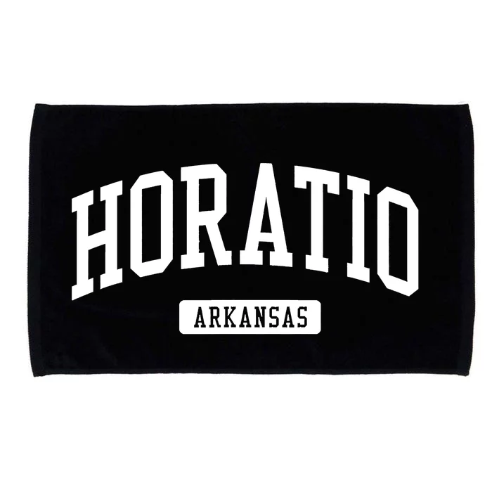 Horatio Arkansas AR Vintage Athletic Sports Design Microfiber Hand Towel