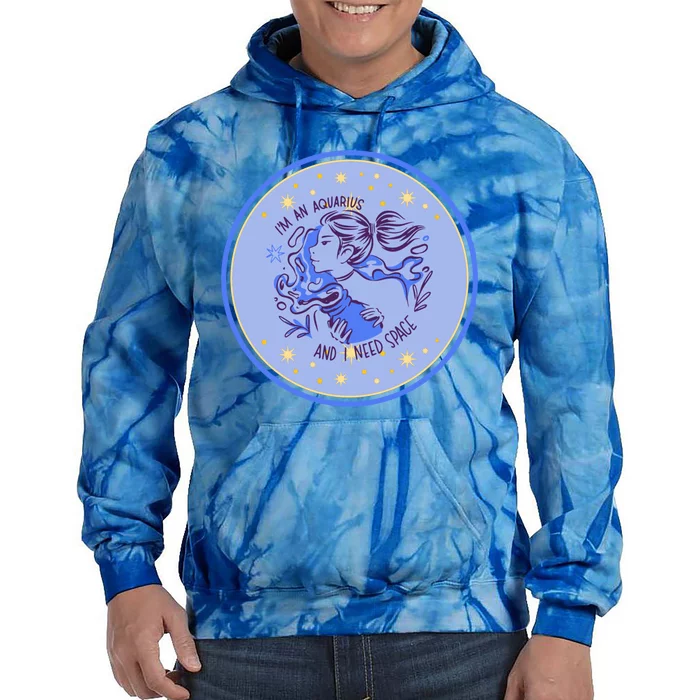 Horsocope Astrology Aquarius Gift Tie Dye Hoodie