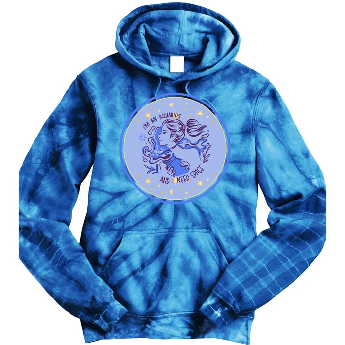 Horsocope Astrology Aquarius Gift Tie Dye Hoodie