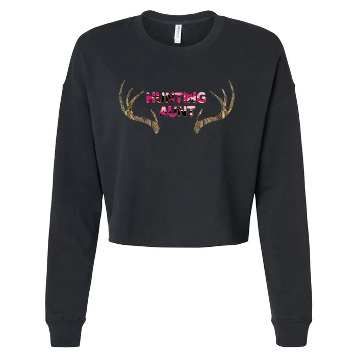 Hunting Aunt Auntie Cropped Pullover Crew