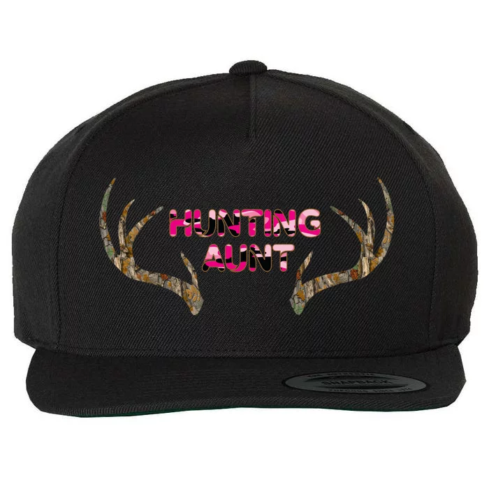 Hunting Aunt Auntie Wool Snapback Cap