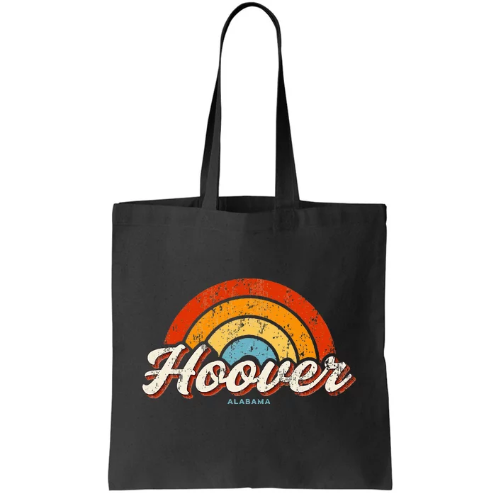 Hoover Alabama Al Vintage Rainbow Retro 70s Tote Bag