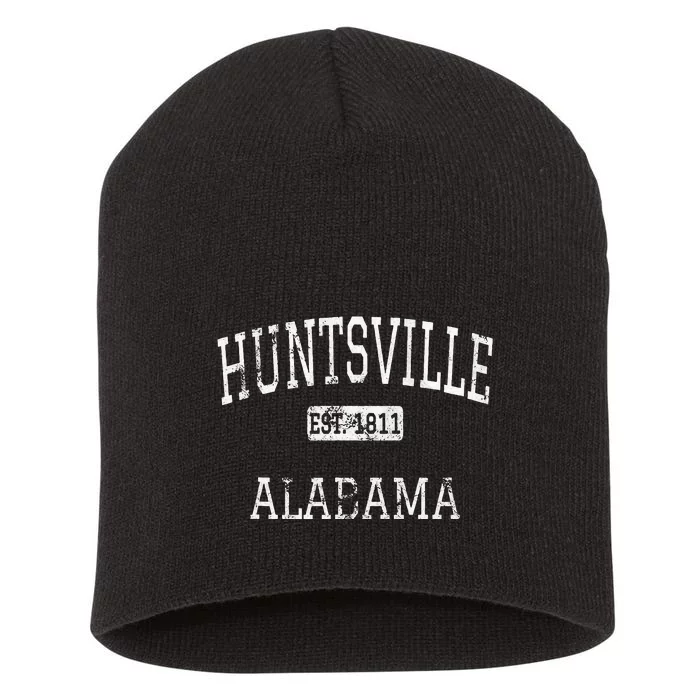 Huntsville Alabama Al Vintage Short Acrylic Beanie