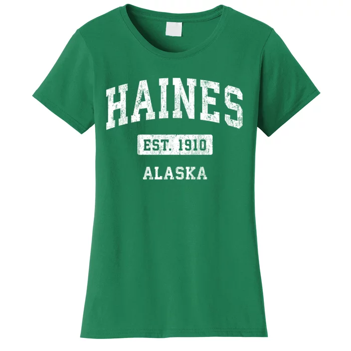 Haines Alaska Ak Vintage Sports Established Women's T-Shirt