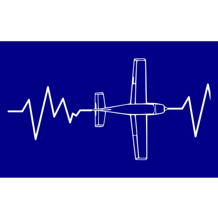 Heartbeat Airplane Aviation Aircraft Pilot Plane Gift Bumper Sticker