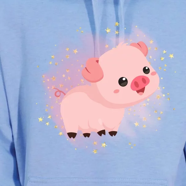 Happy And Adorable Piggy And Cute Gift Unisex Surf Hoodie