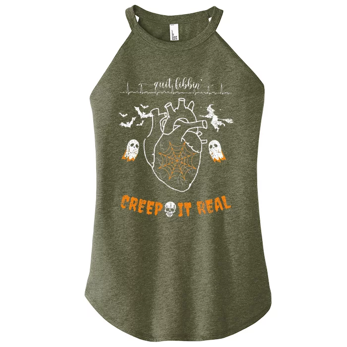 Heart Anatomy Anatomical Heart Halloween Nurse Women’s Perfect Tri Rocker Tank