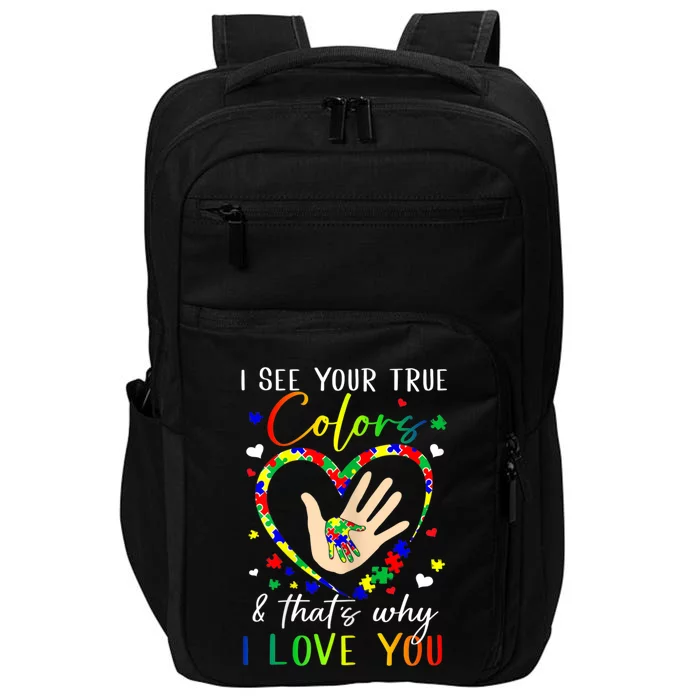 Heart Autism Awareness Month Support Mom Dad Sped Teachers Impact Tech Backpack