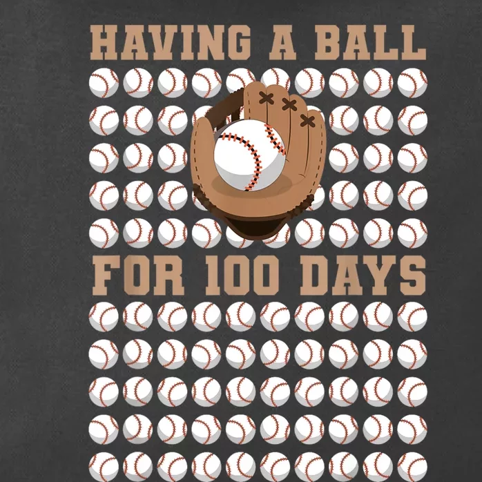 Having A Ball For 100 Day Of School 100th Days Baseball Zip Tote Bag