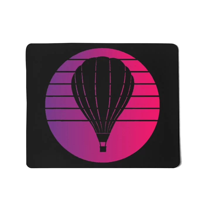 Hot Air Balloon Retro Style Vintage Mousepad