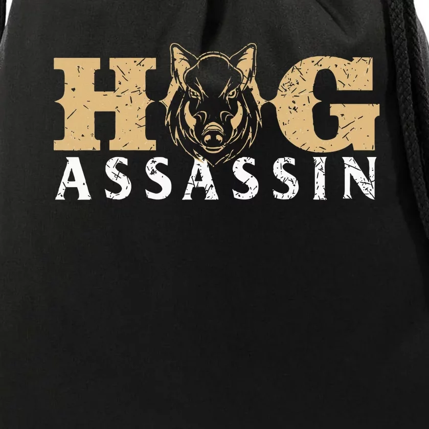 Hog Assassin Boar Hunting Wild Hog Hunter Drawstring Bag