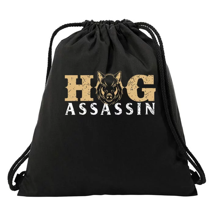 Hog Assassin Boar Hunting Wild Hog Hunter Drawstring Bag