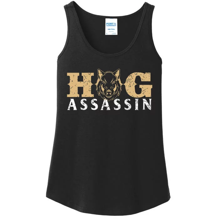 Hog Assassin Boar Hunting Wild Hog Hunter Ladies Essential Tank