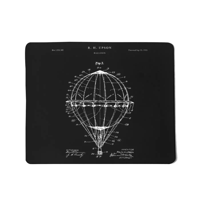 Hot Air Balloon Patent Fashion Mousepad