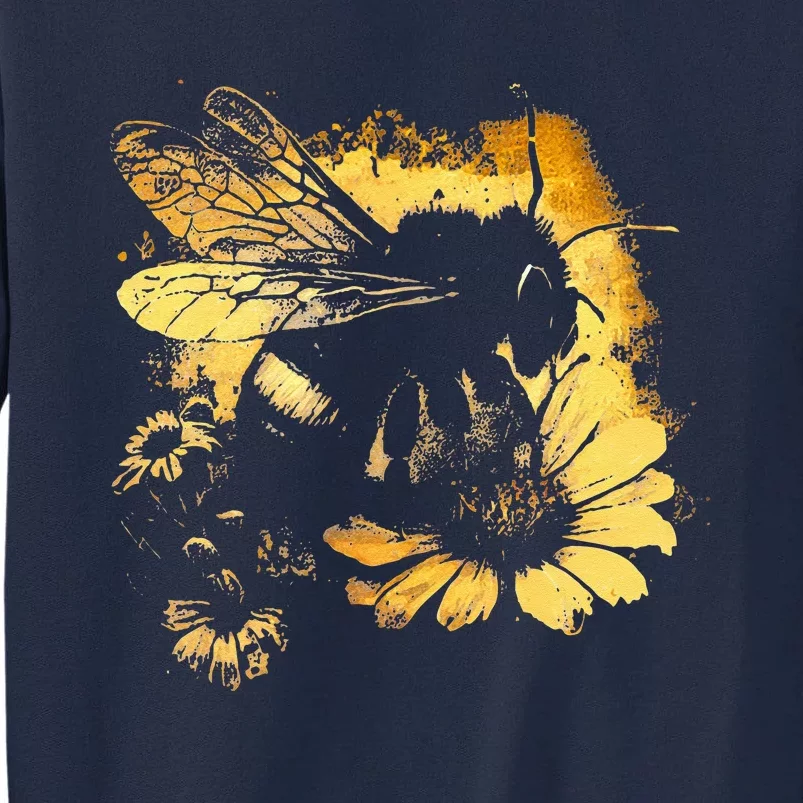 Honeybee And Bumble Bee For American Hive Beekeepers Tall Sweatshirt