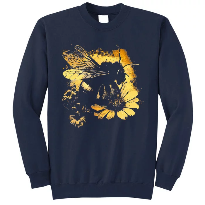 Honeybee And Bumble Bee For American Hive Beekeepers Tall Sweatshirt