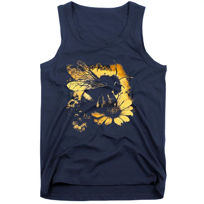 Honeybee And Bumble Bee For American Hive Beekeepers Tank Top