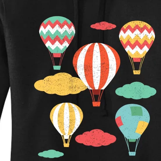 Hot Air Balloon Balloonist Hot Air Balloon Ride Women's Pullover Hoodie