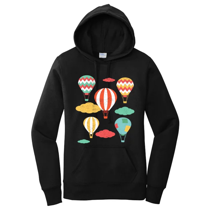 Hot Air Balloon Balloonist Hot Air Balloon Ride Women's Pullover Hoodie