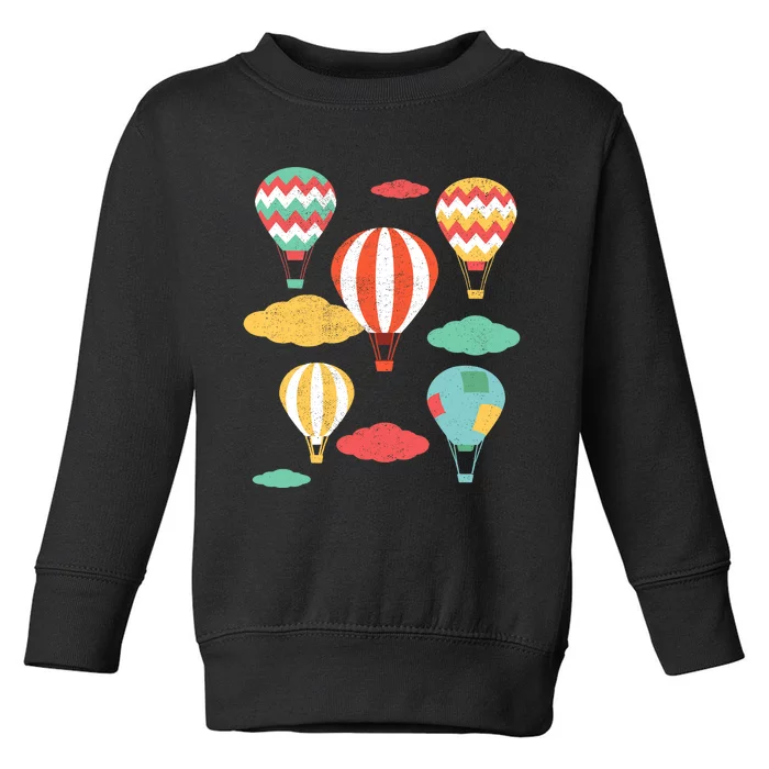 Hot Air Balloon Balloonist Hot Air Balloon Ride Toddler Sweatshirt