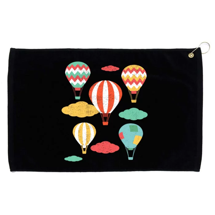 Hot Air Balloon Balloonist Hot Air Balloon Ride Grommeted Golf Towel