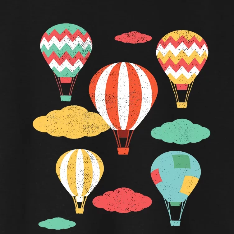 Hot Air Balloon Balloonist Hot Air Balloon Ride Women's Crop Top Tee