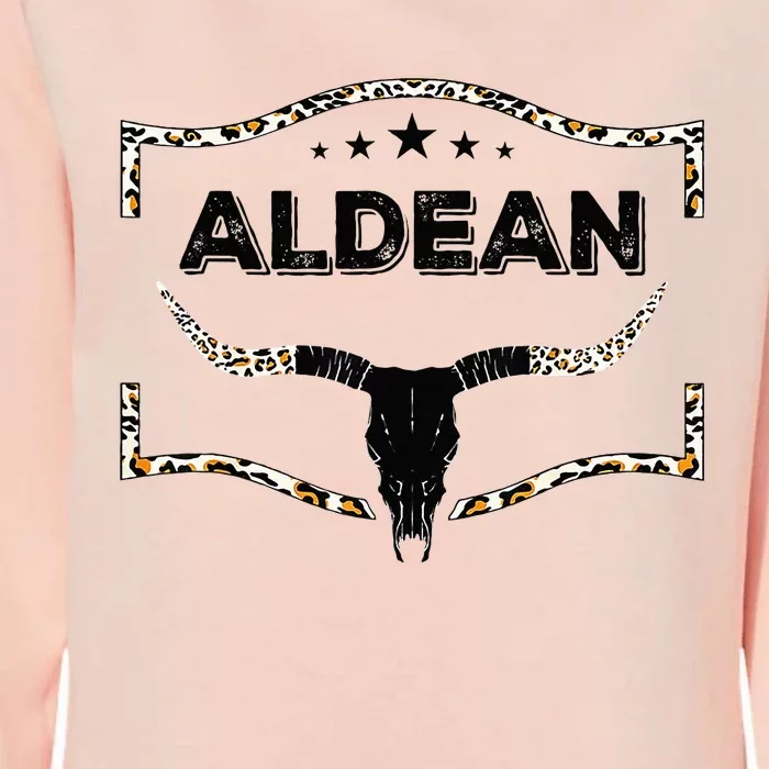 Howdy Aldean Bull Skull Aldean Western Country Aldean Cowboy Womens California Wash Sweatshirt