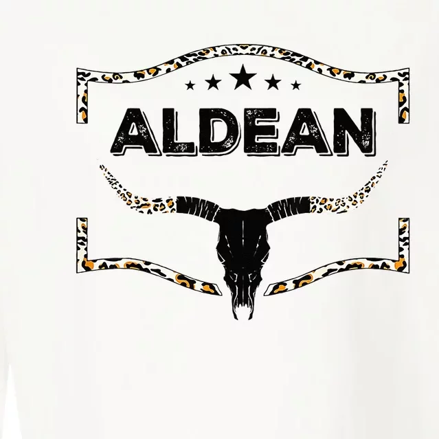 Howdy Aldean Bull Skull Aldean Western Country Aldean Cowboy Cropped Pullover Crew