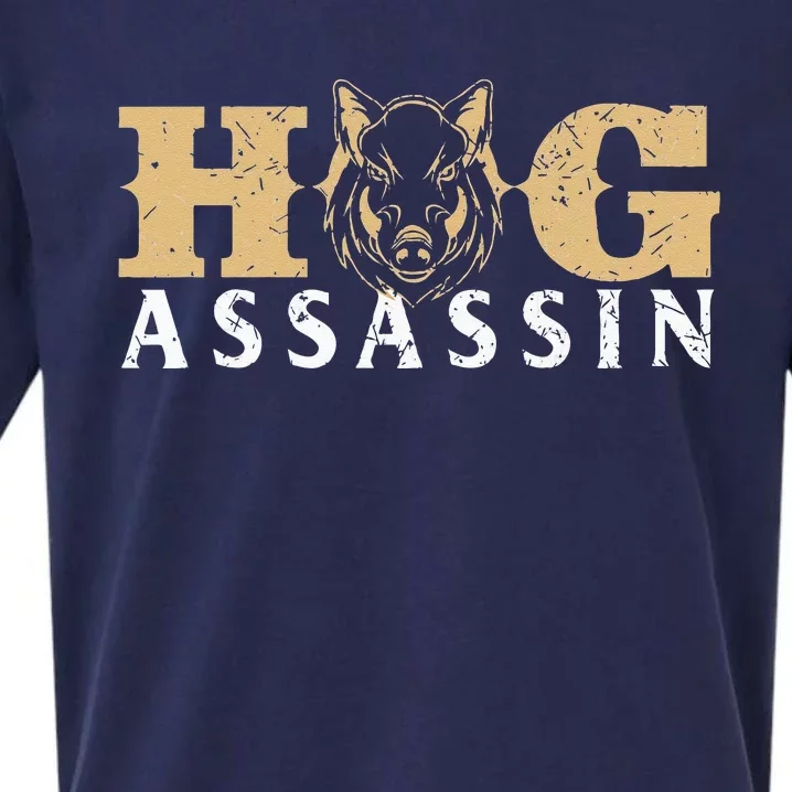 Hog Assassin Boar Hunting Wild Hog Hunter Sueded Cloud Jersey T-Shirt